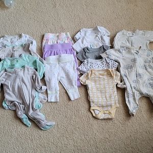 Lot of Cloud Island Newborn Clothes